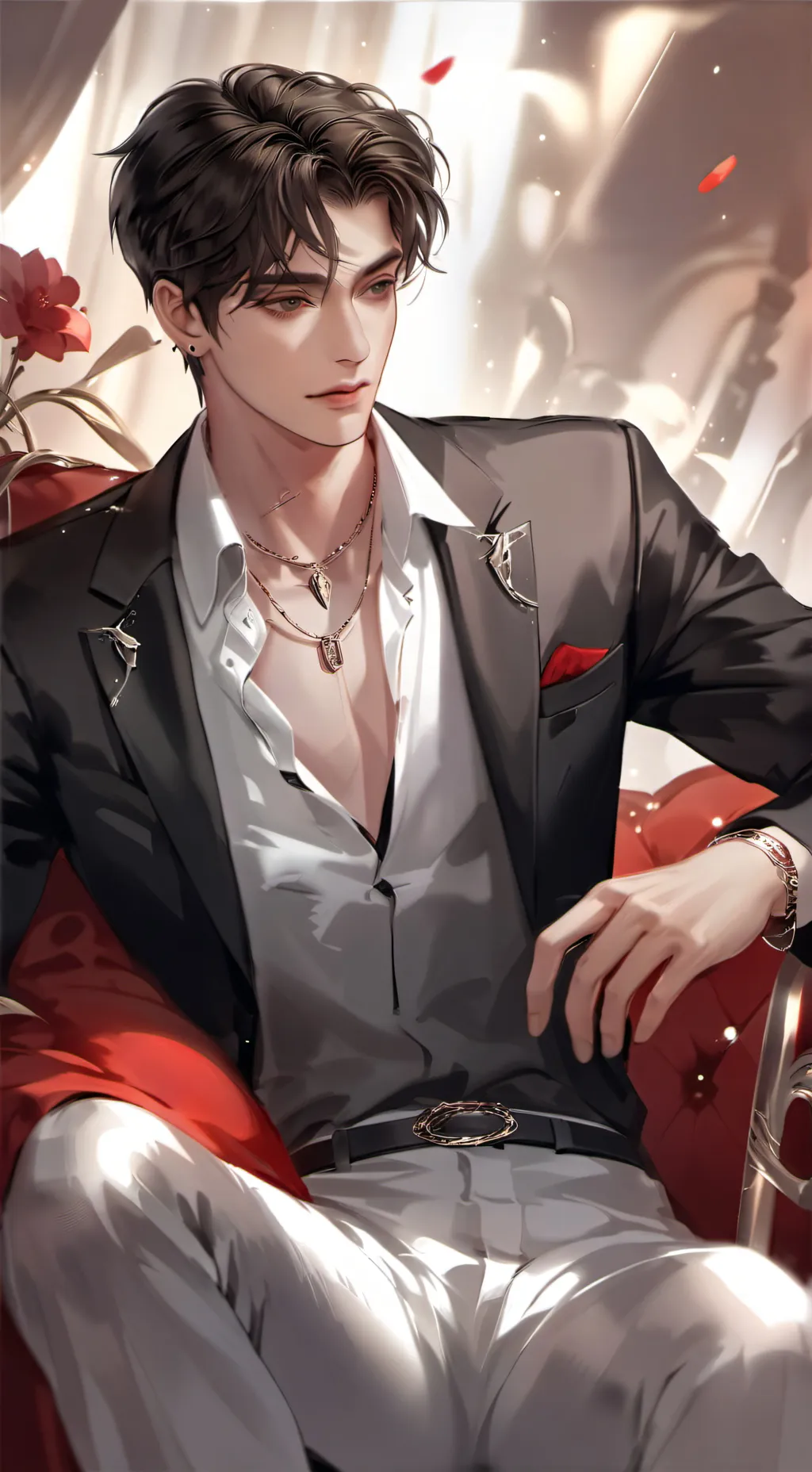 ai character: Julian Black background