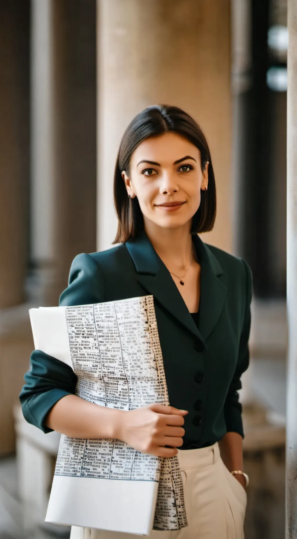 ai character: la Maestra Luisa  background