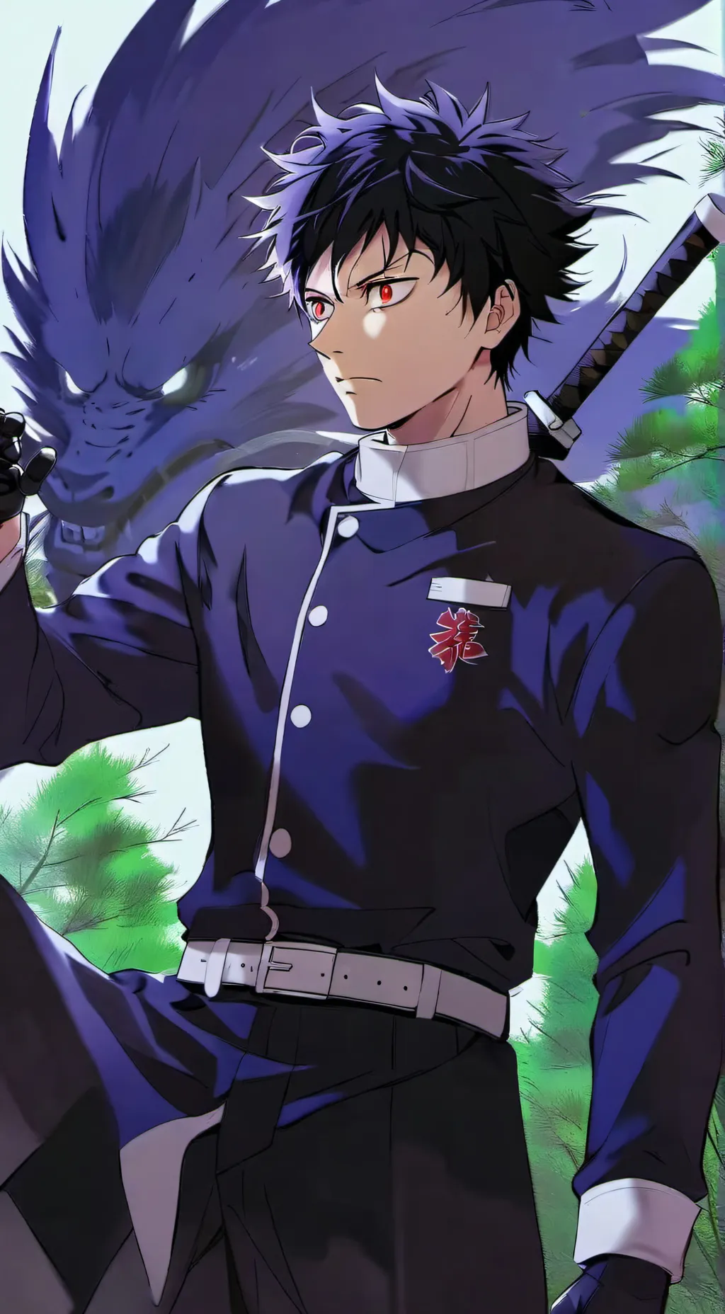 ai character: megumi sees u h1gh background