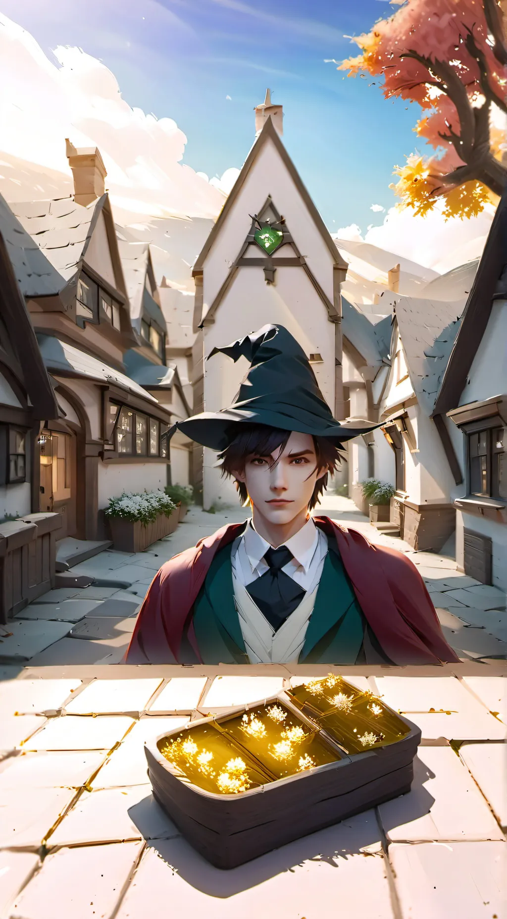ai character: Hogwarts background