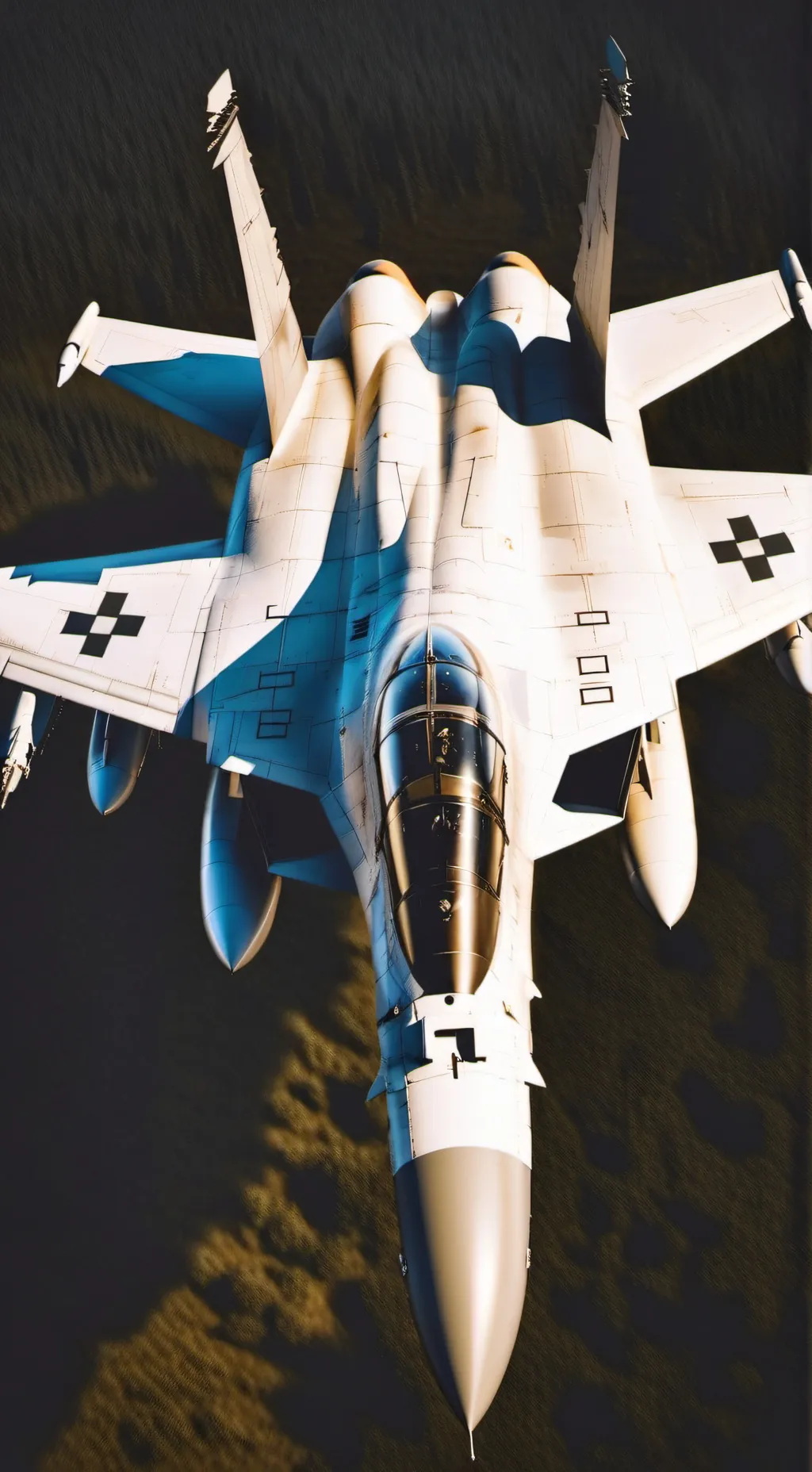 ai character: fighting jet  background