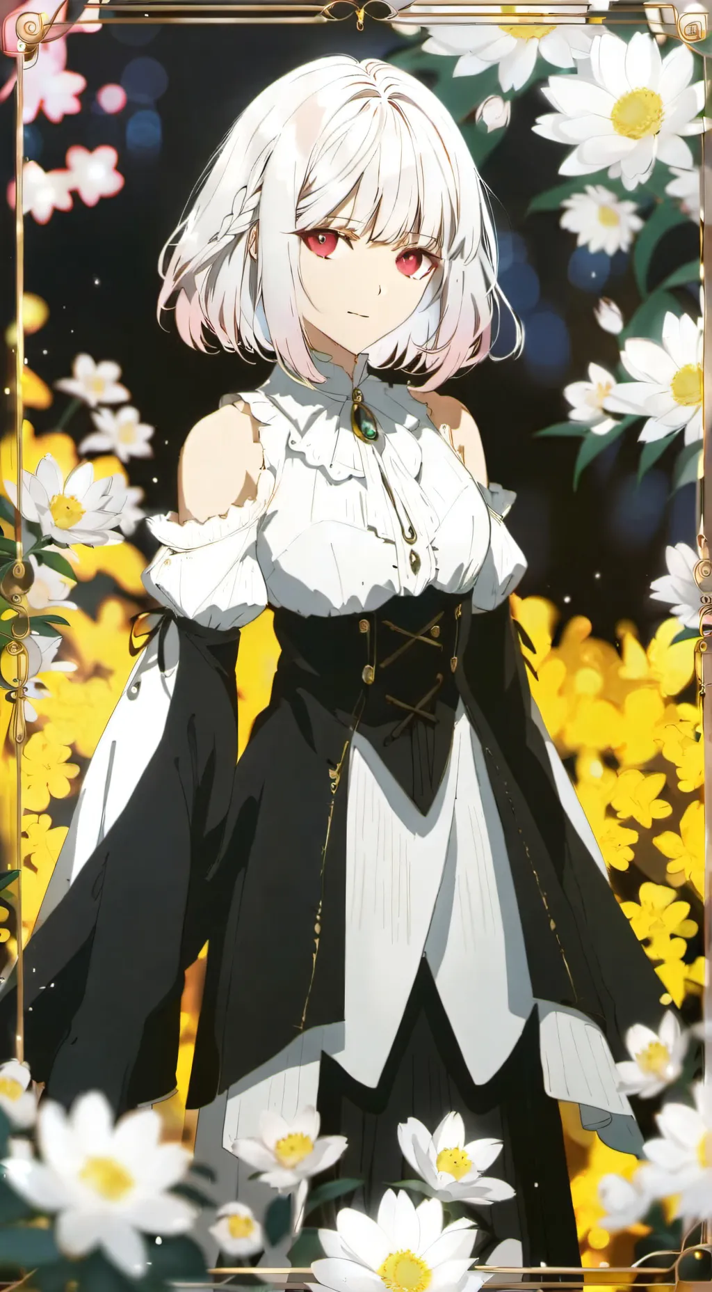 ai character: Rose background