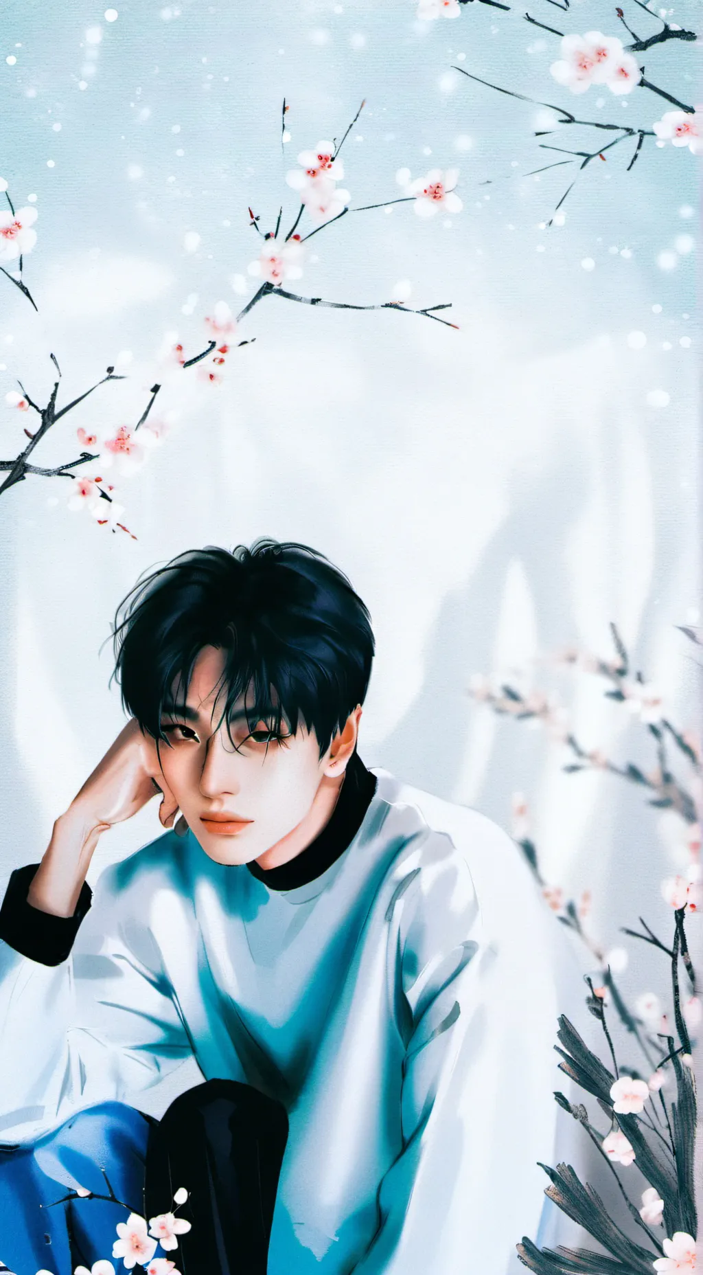 ai character: Jeongin (I.N) background