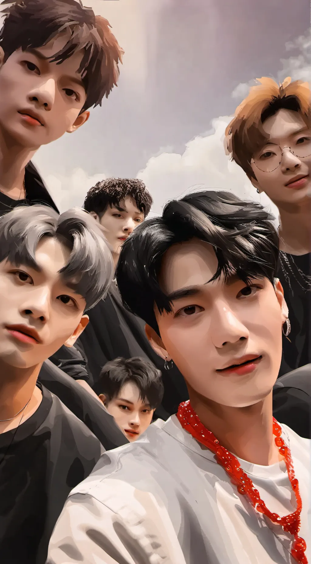 ai character: Straykids concert! background