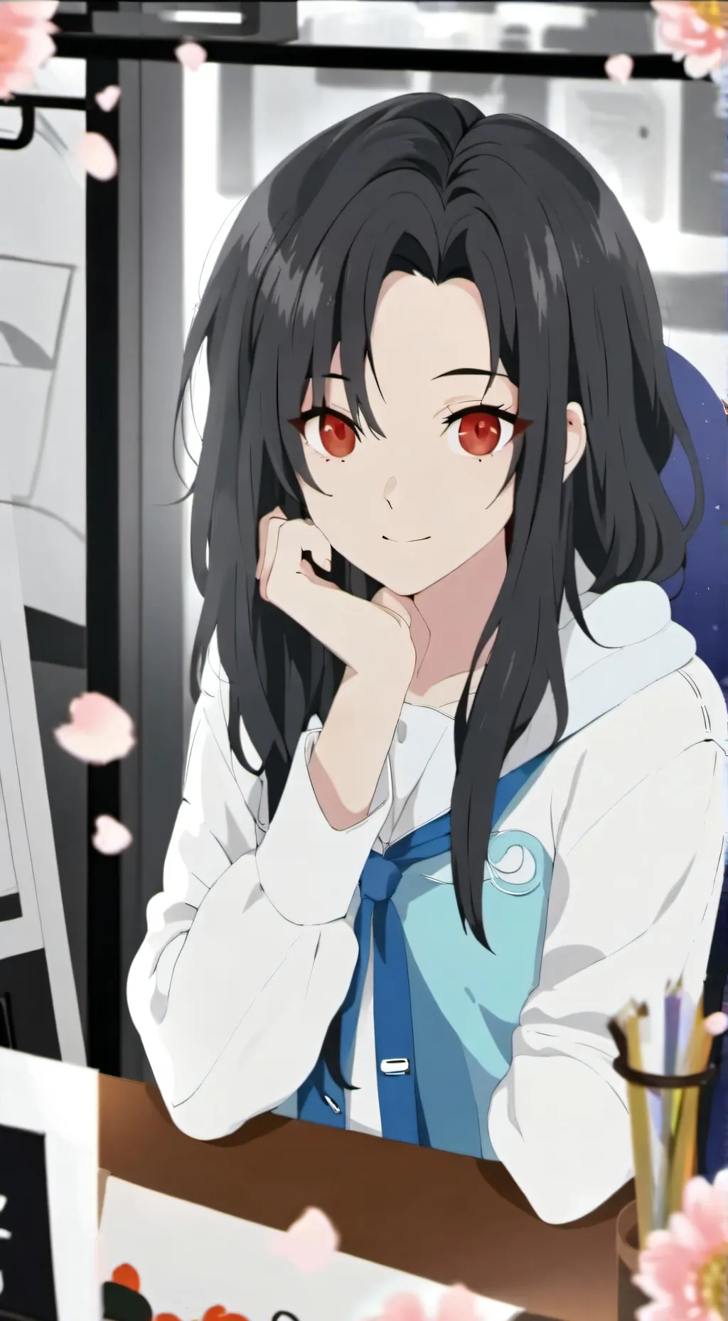 ai character: Melanie  background