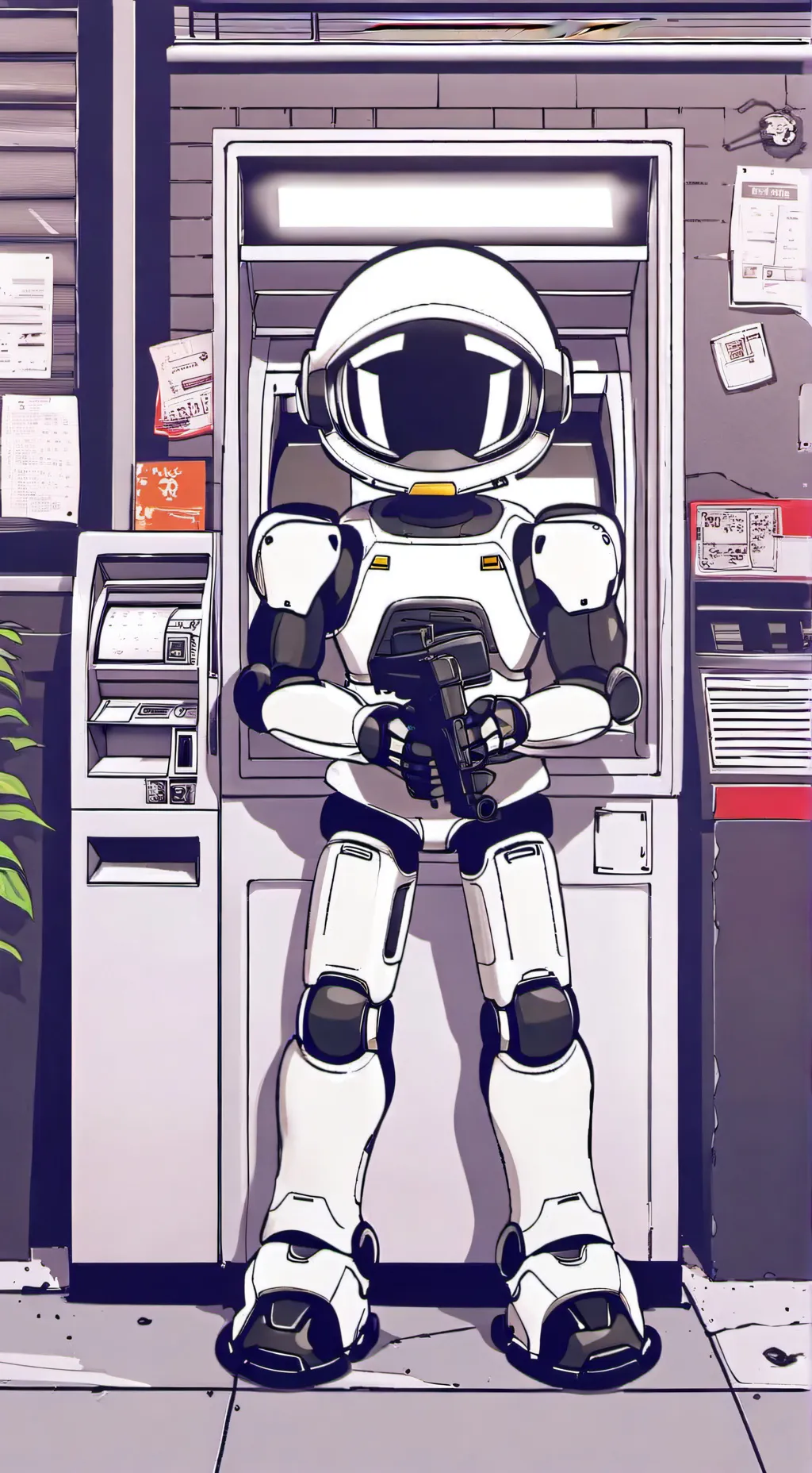 ai character: 1t-3y mini robot  background