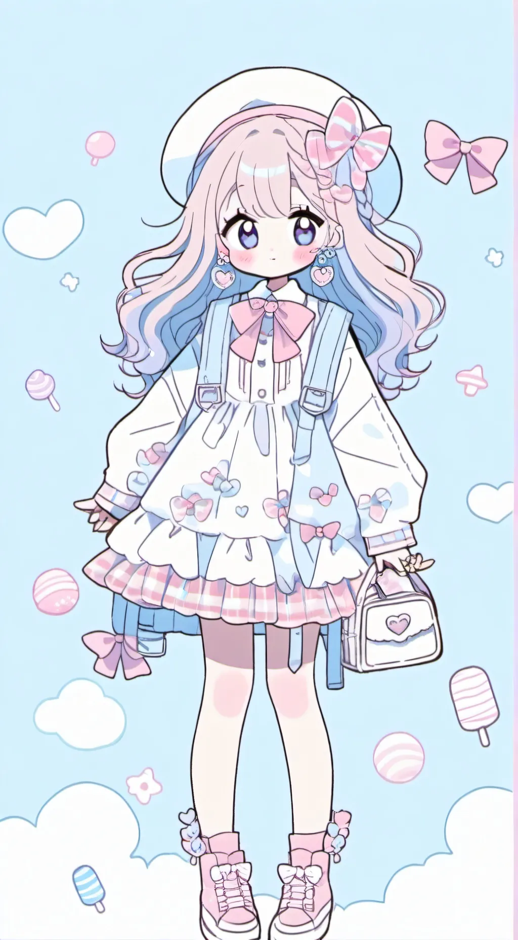 ai character: dw...infection au background