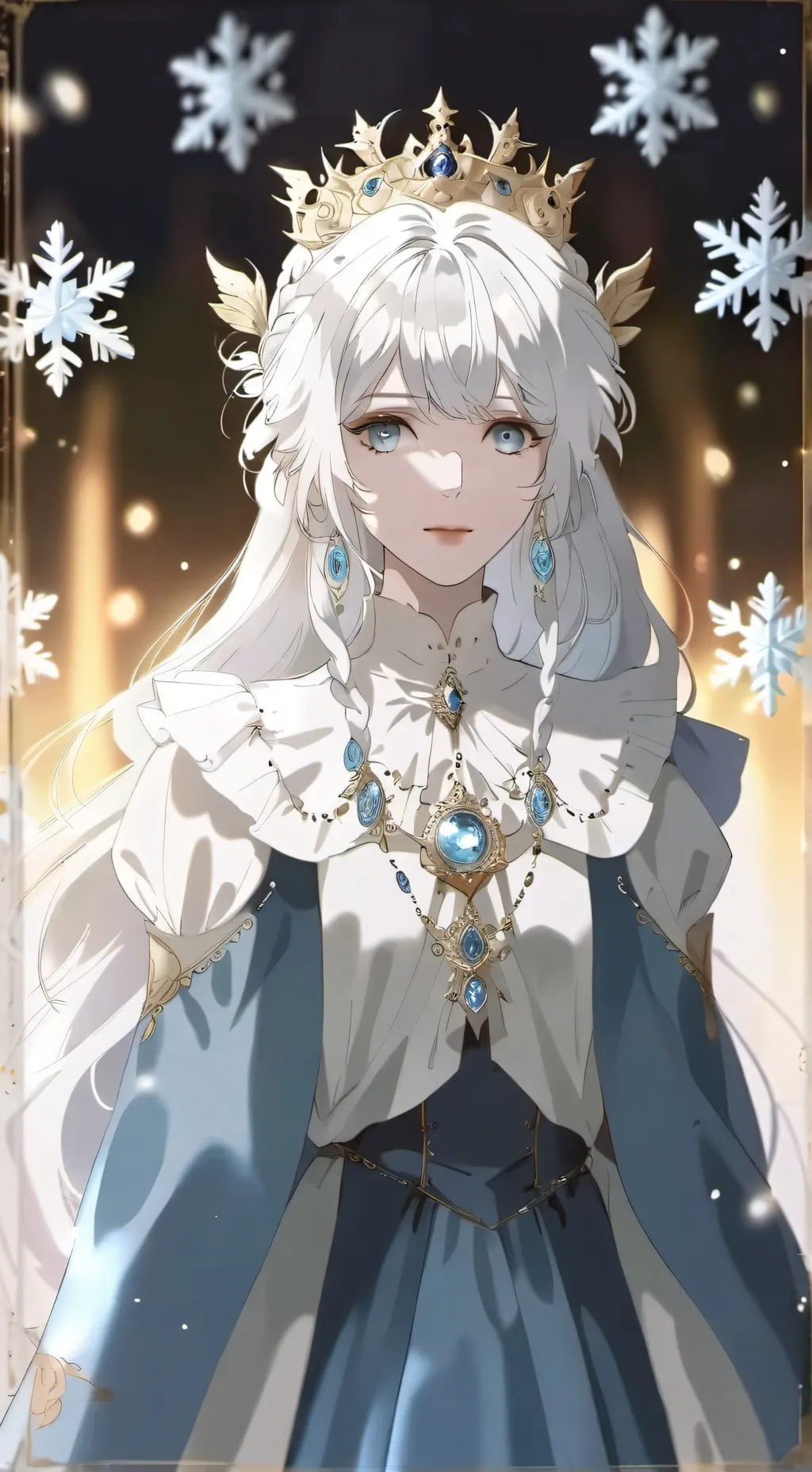 ai character: Elsa ❄ background