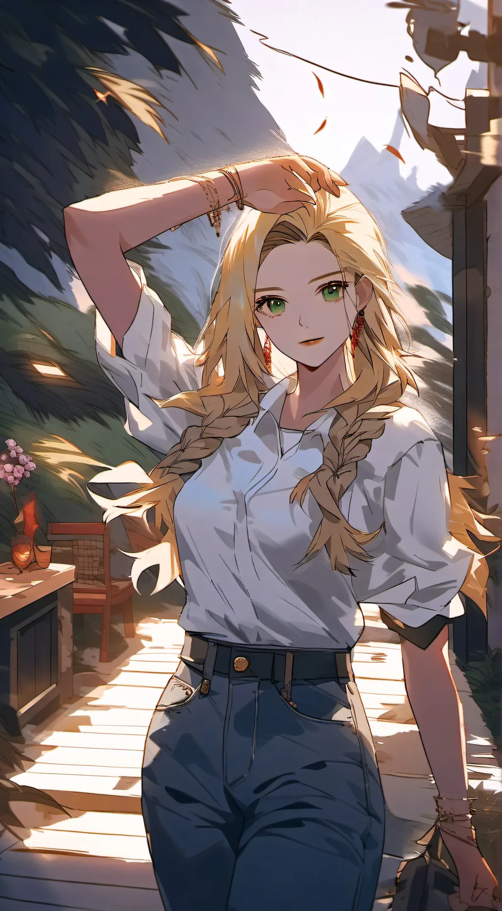 ai character: Lacey background