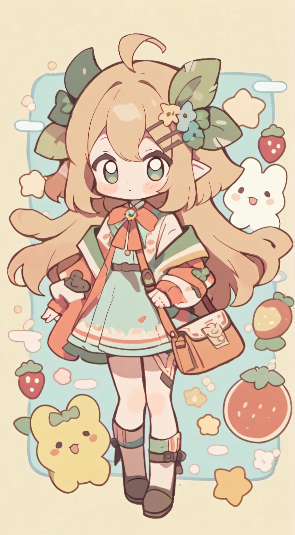 ai character: dw craft and draws background