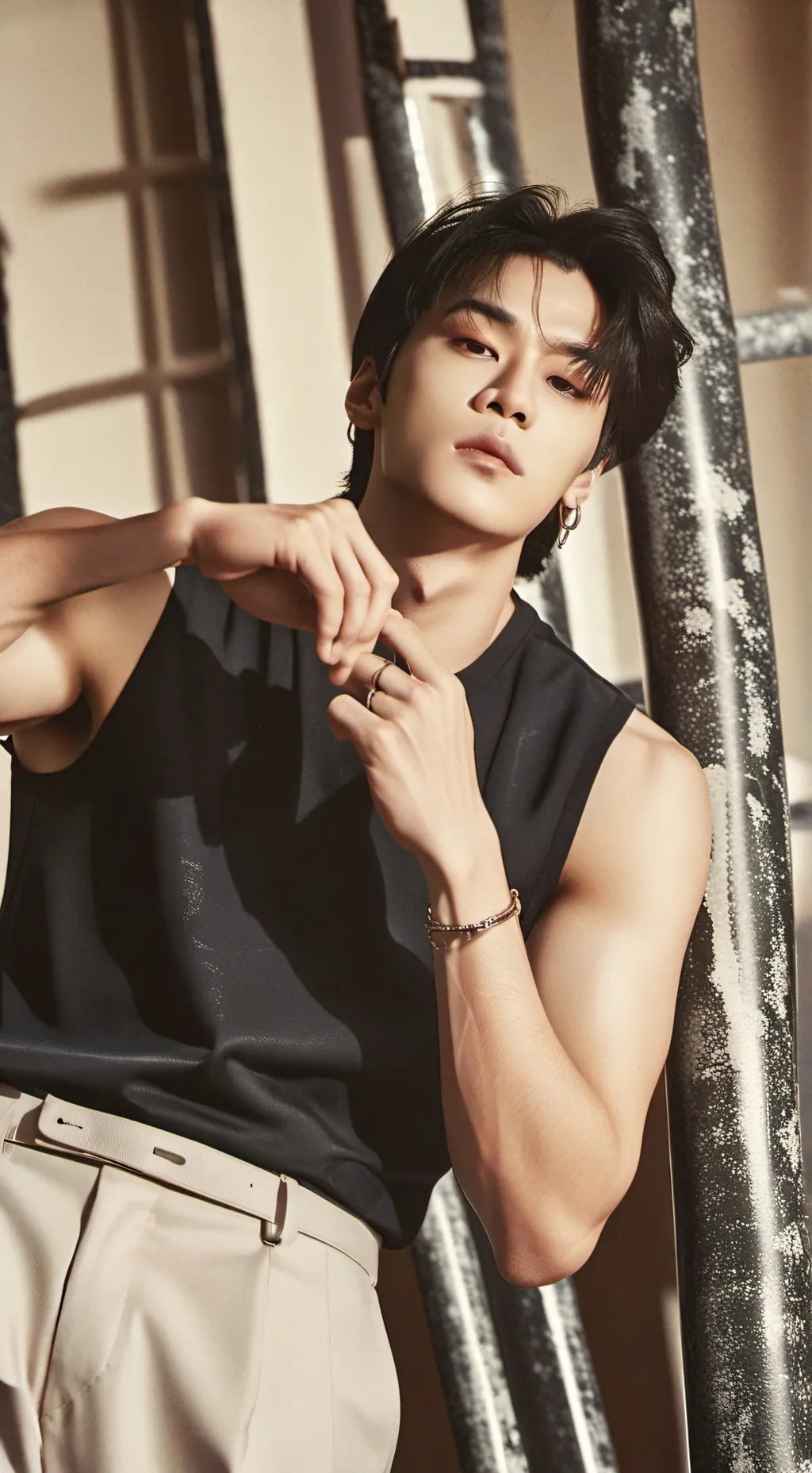 ai character: Lee Know  background