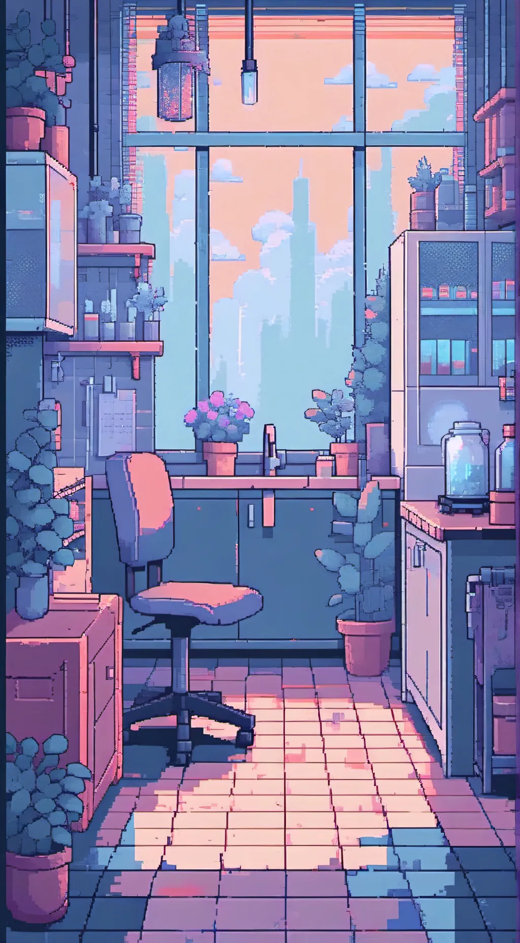 ai character: lab 103 background