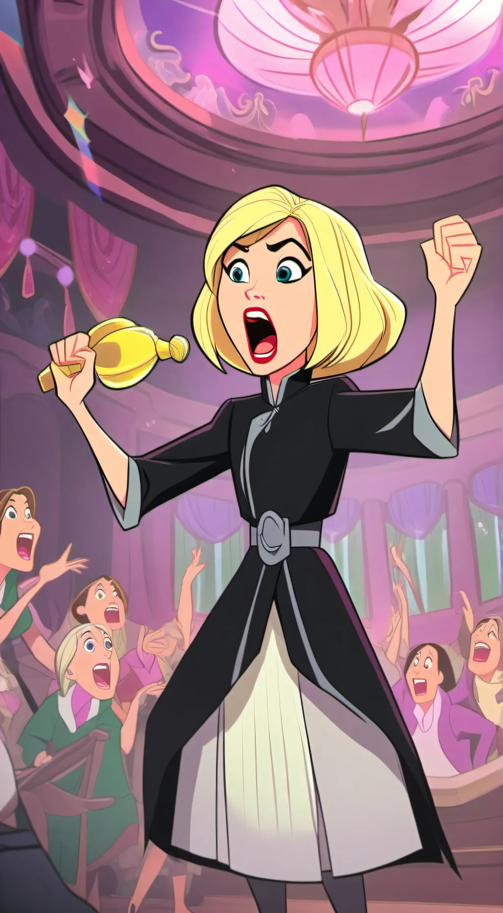 ai character: toga meets karen background