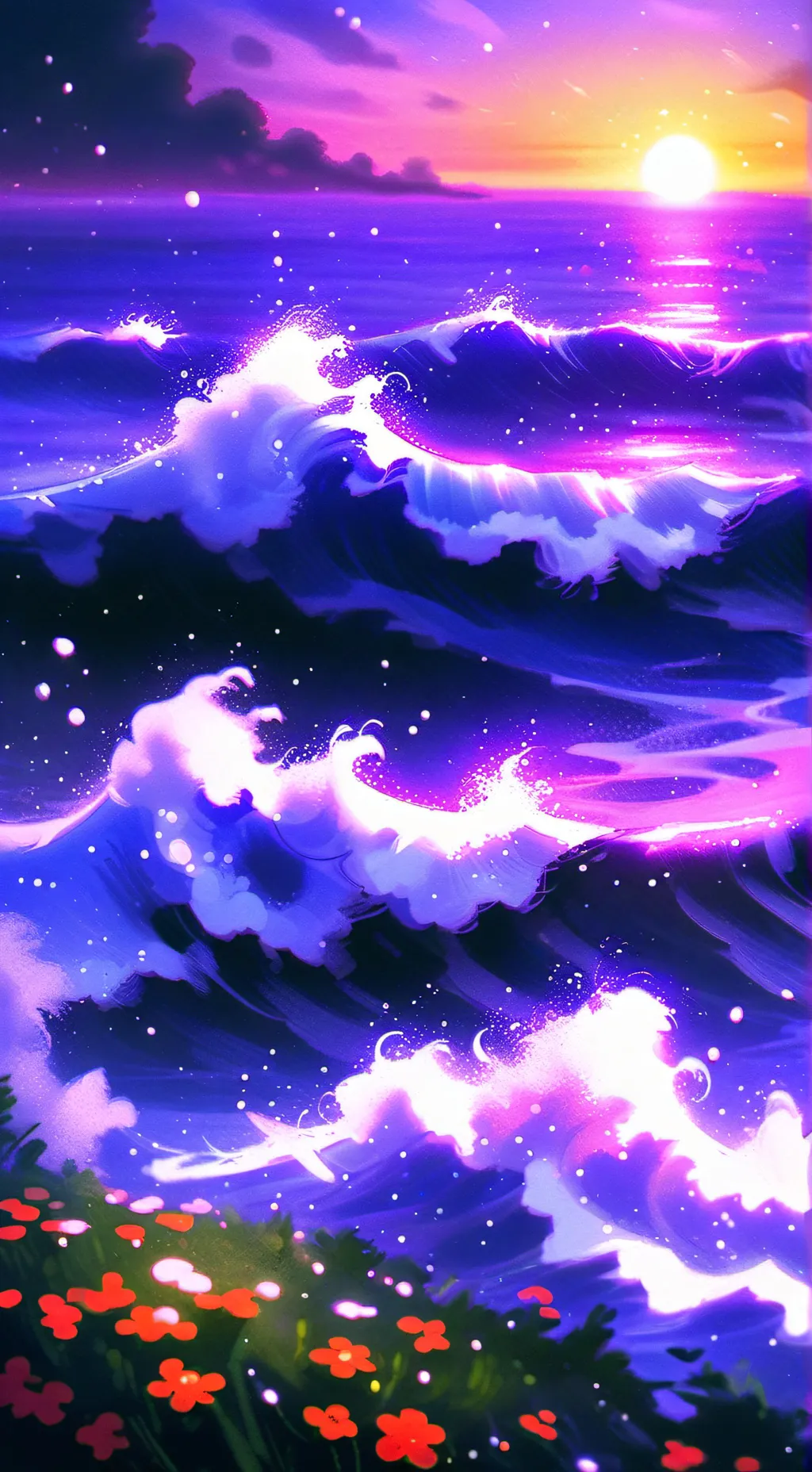 ai character: COD beach trip background