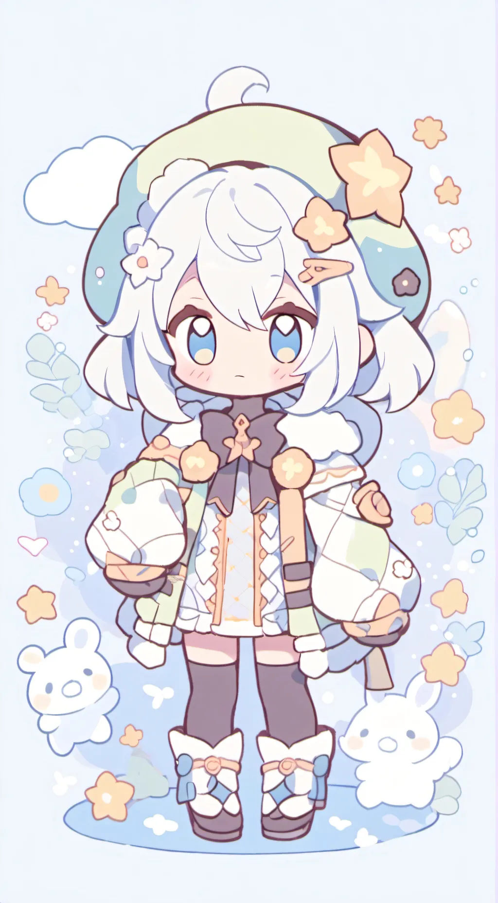 ai character: DW sleepover background