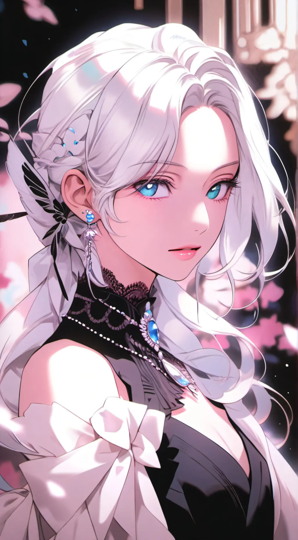 ai character: Daring Blue-Eyed R background