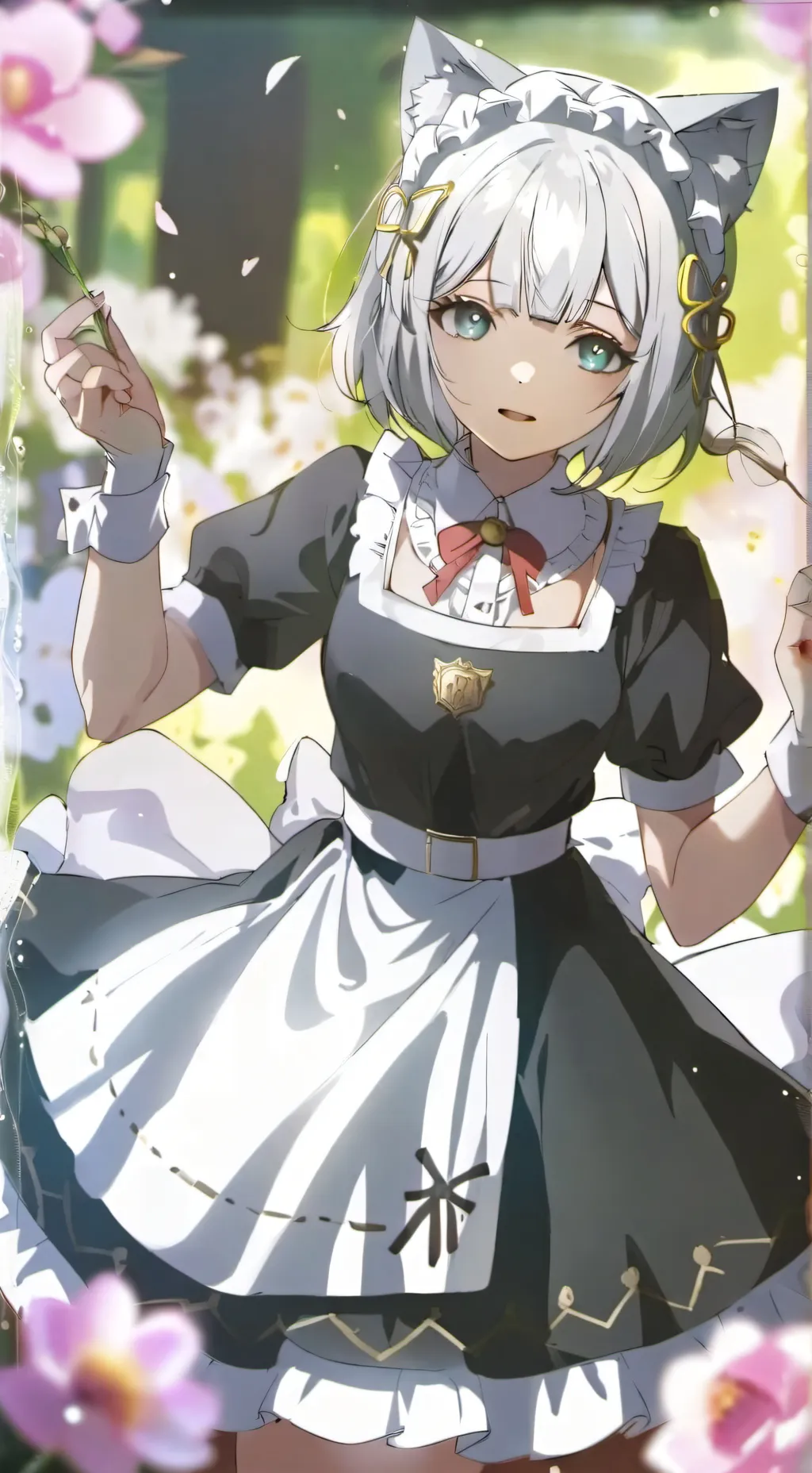 ai character: Lucie youre maid background