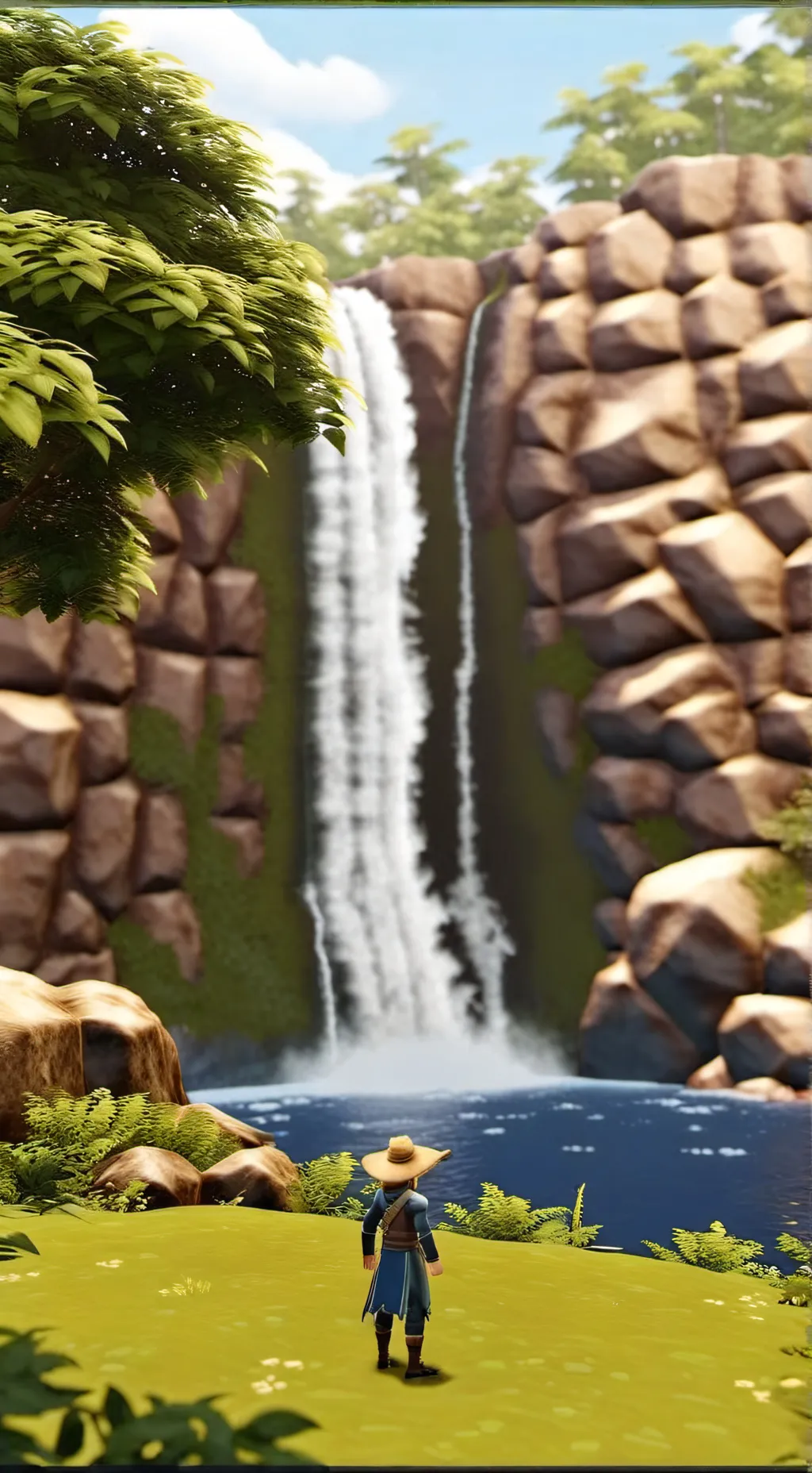 ai character: PVZ SCHOOL background