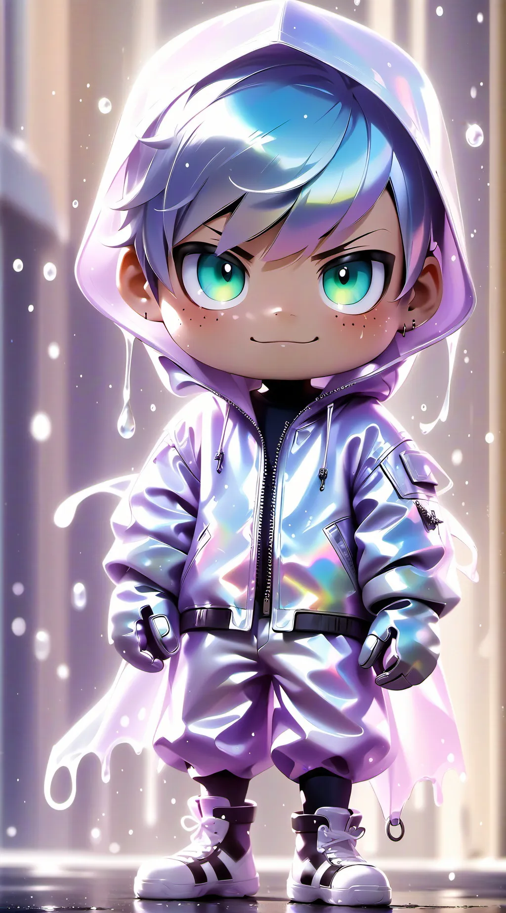 ai character: CAPCUT. background