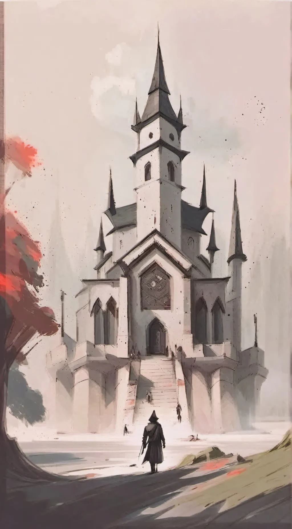 ai character: magic shcool background