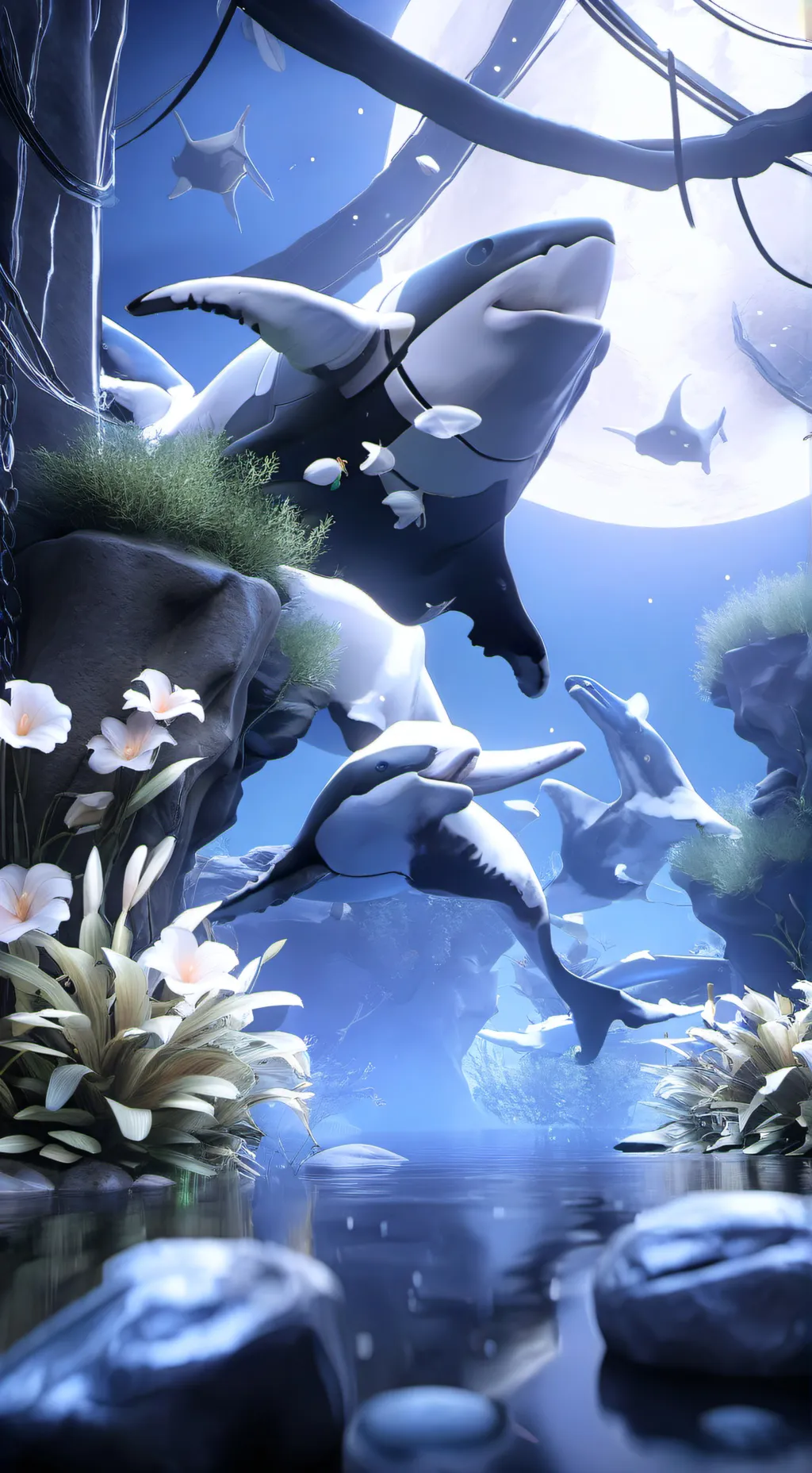 ai character: Sprunki loves u background