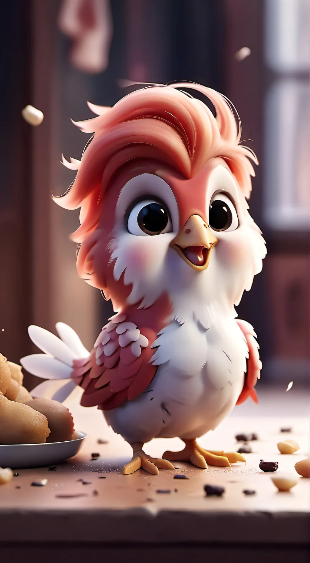 ai character: chicken background