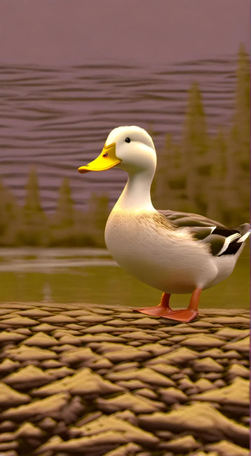 ai character: Duck background