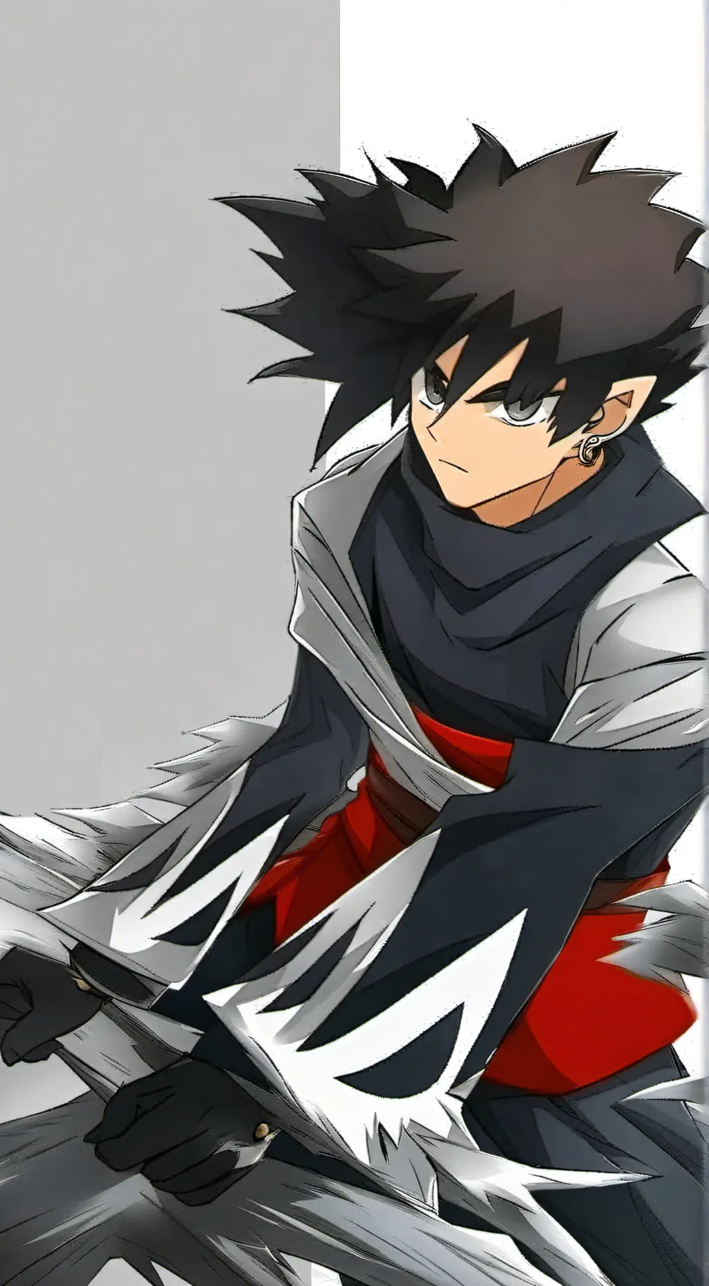 ai character: Goku Black background