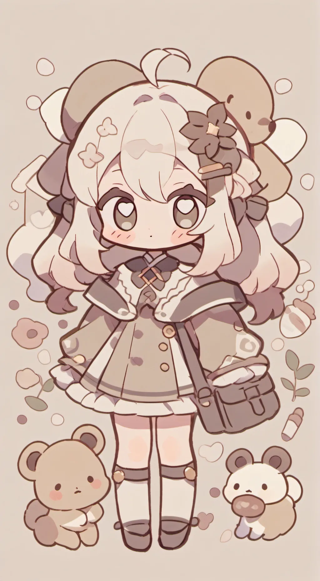 ai character: dw renzumi scared  background