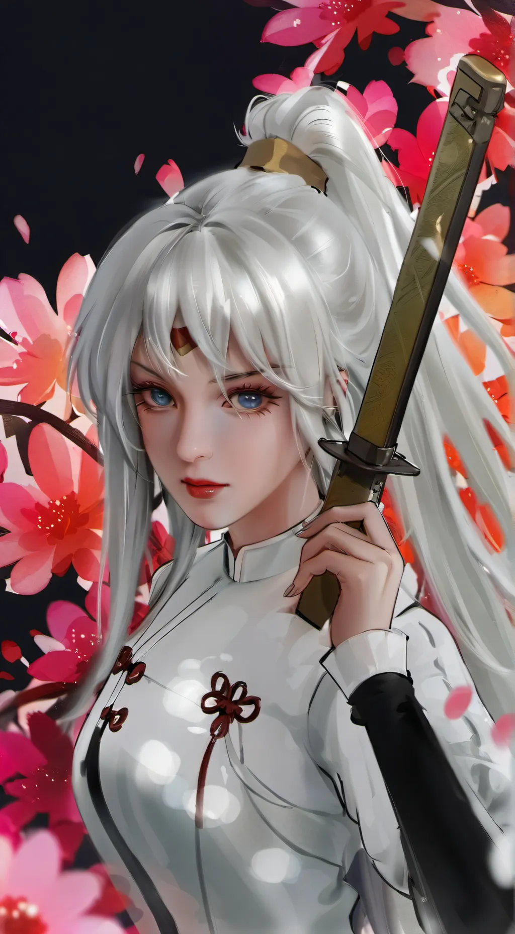 ai character: demon slayer  background