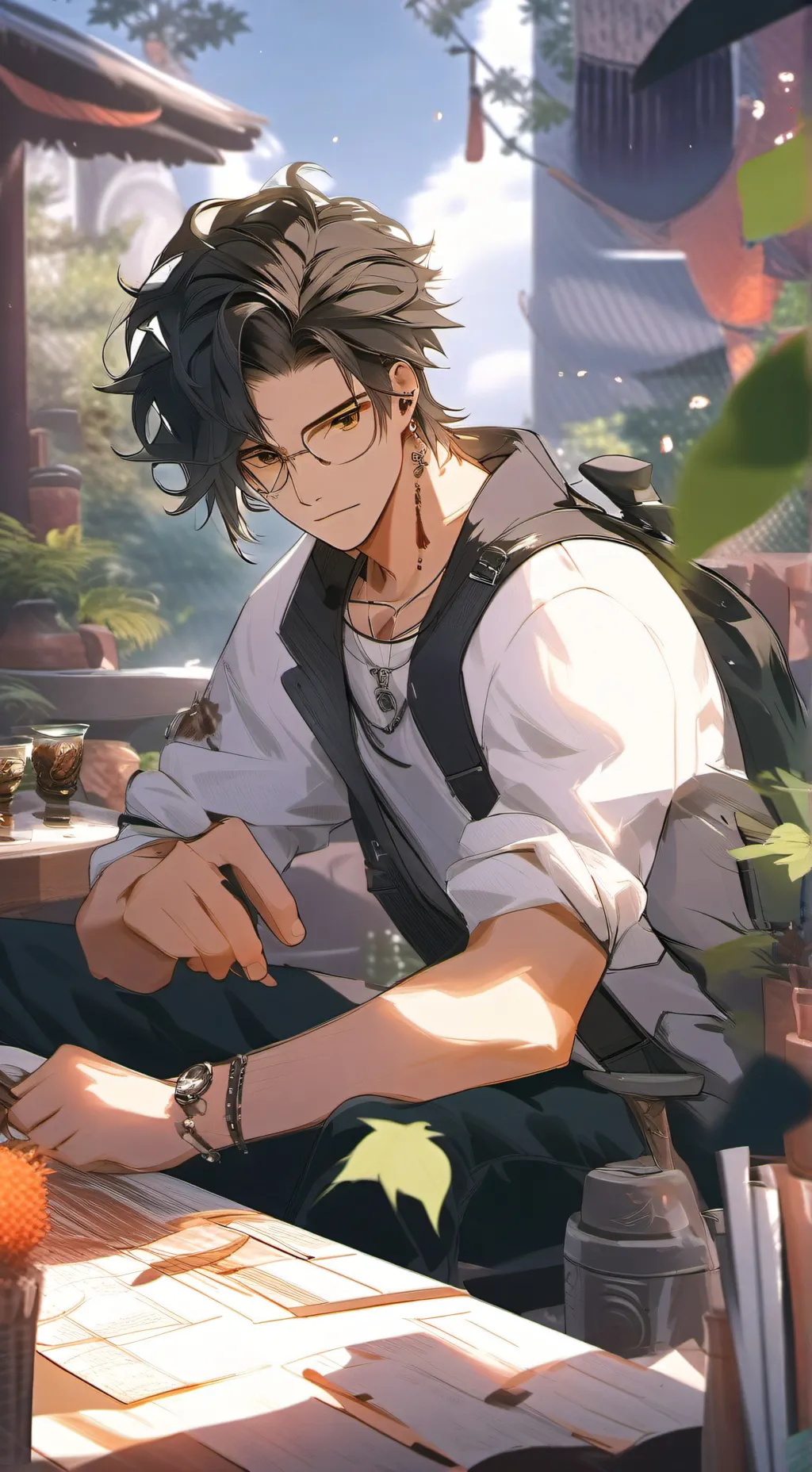 ai character: Jacob  background