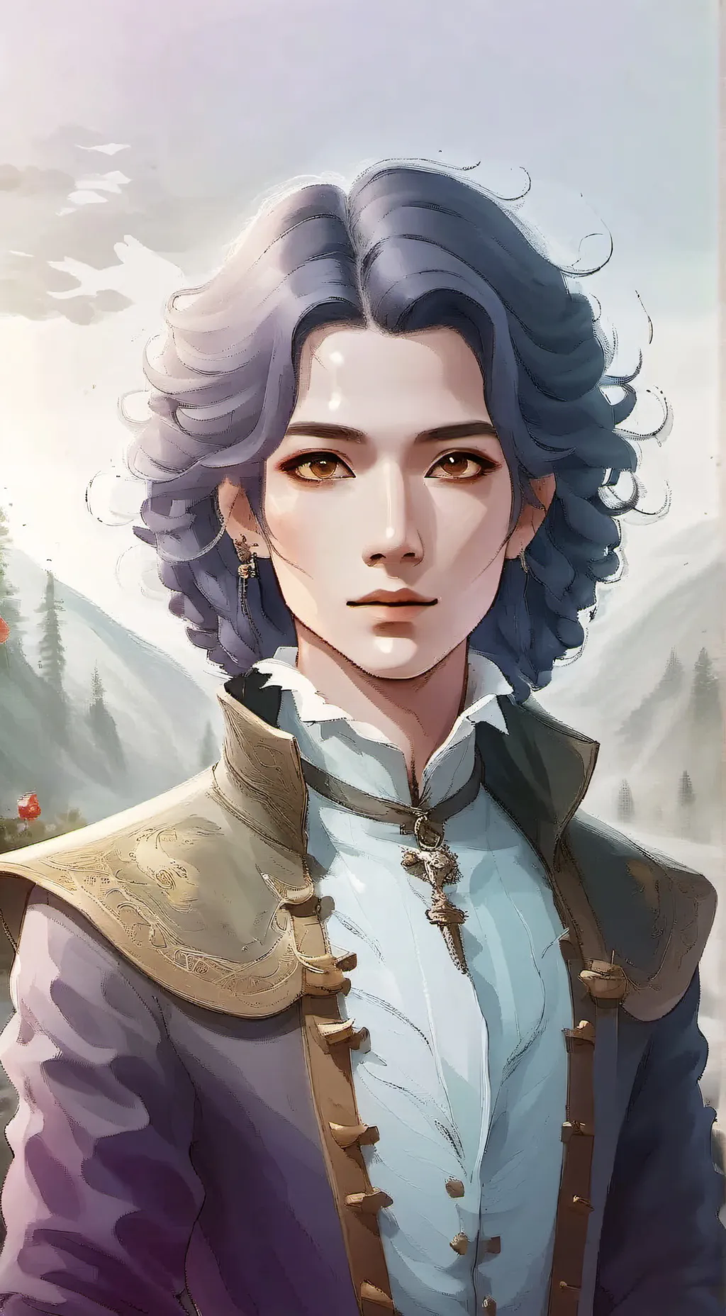 ai character: миди🪐 background