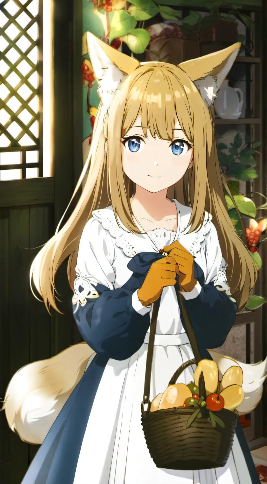 ai character: furry fox infectio background