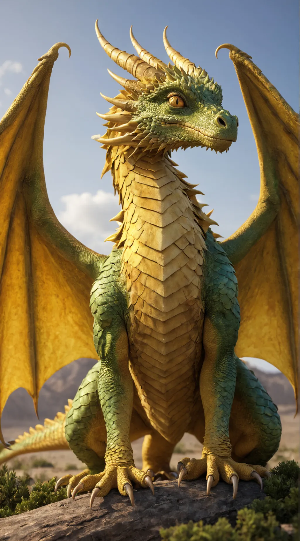 ai character: Sunny background