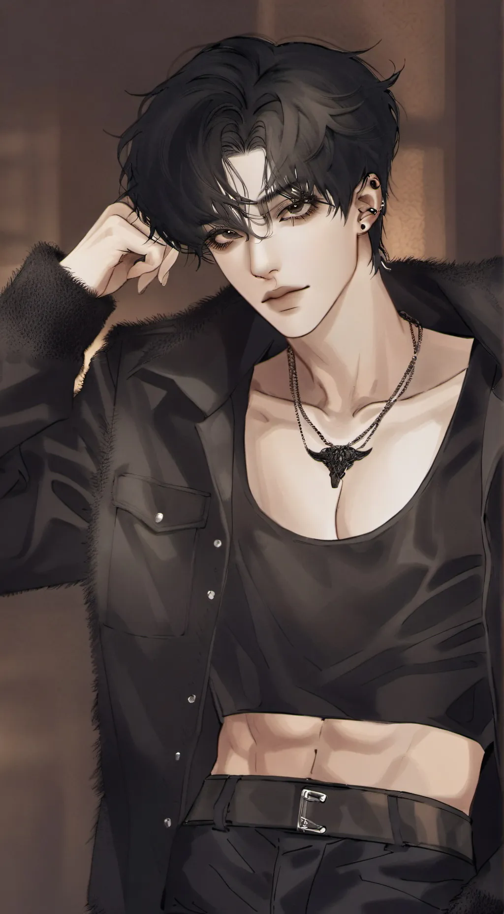 ai character: 🕯️Leon🕯️ background