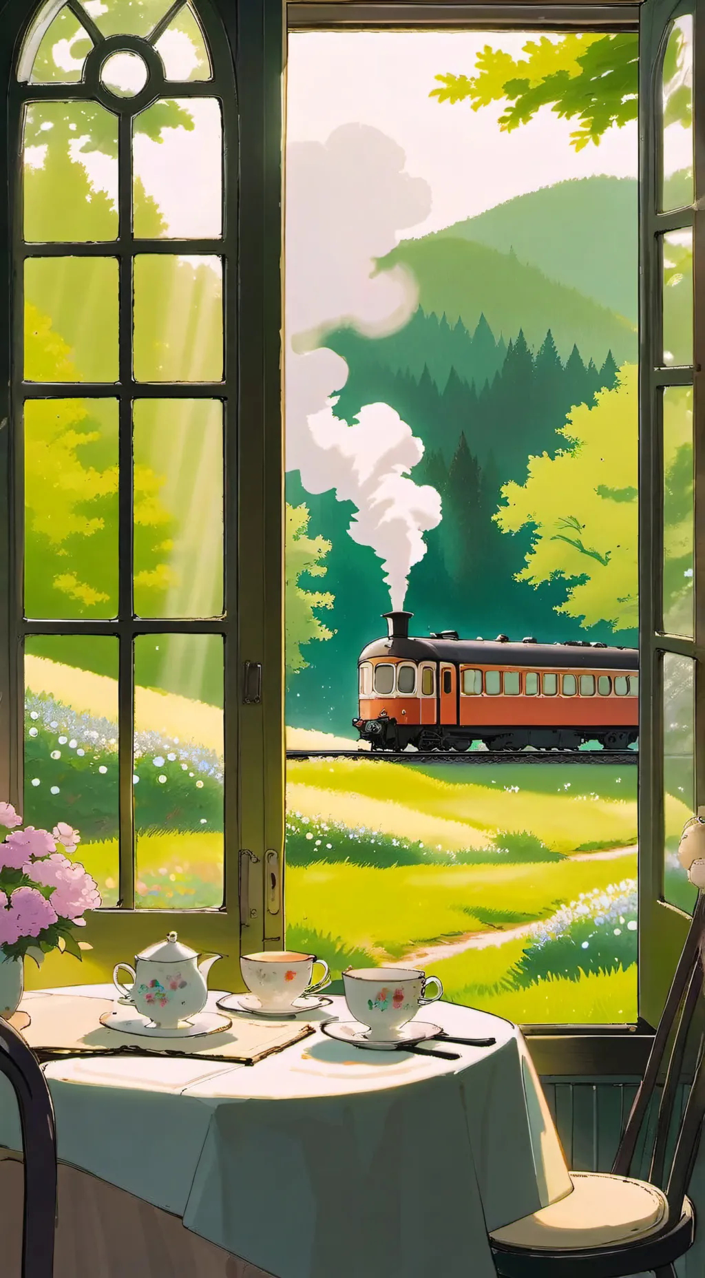 ai character: Dw train  background