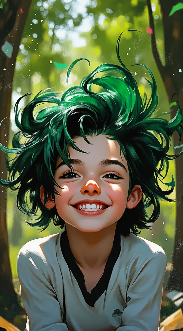 ai character: Kid deku/izuku✨🍵✨ background