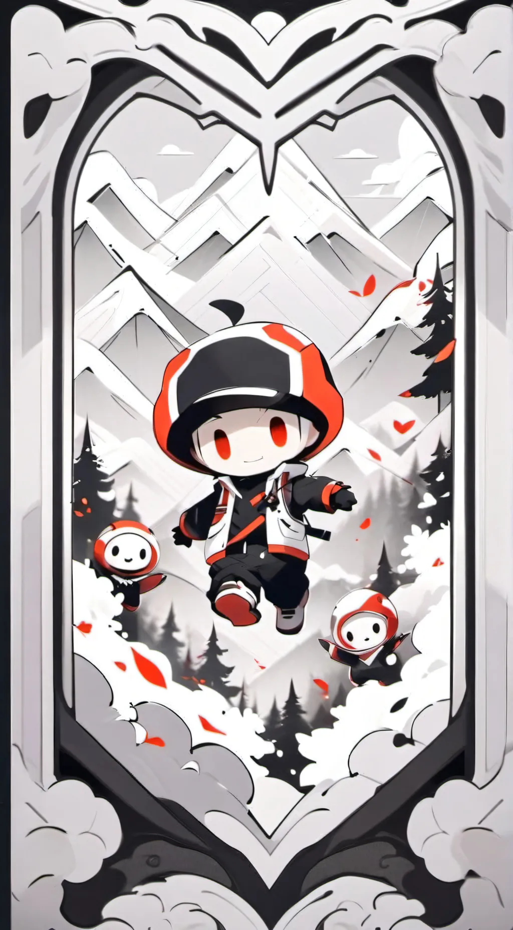 ai character: md x dandys world! background