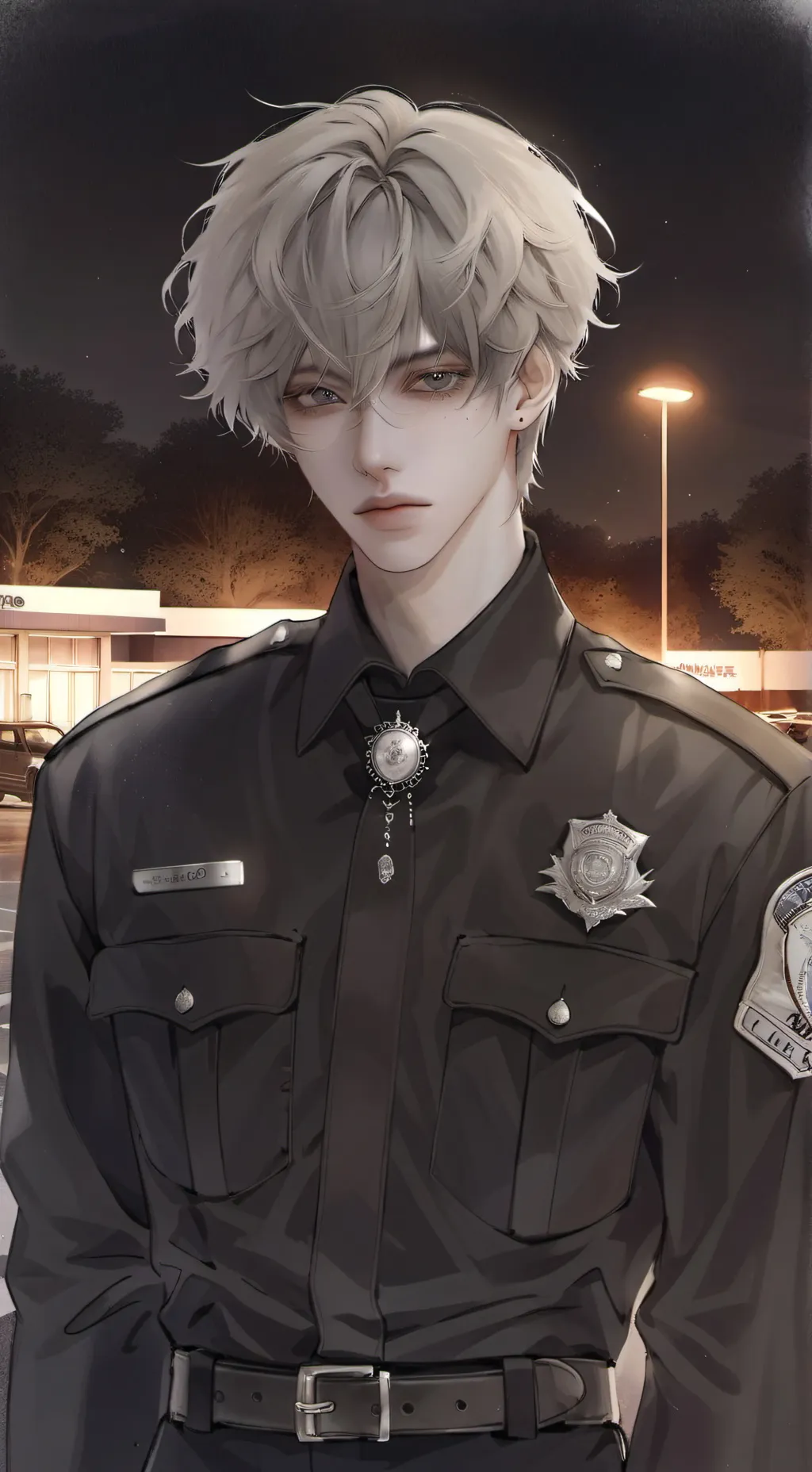 ai character: -Officer matthew- background
