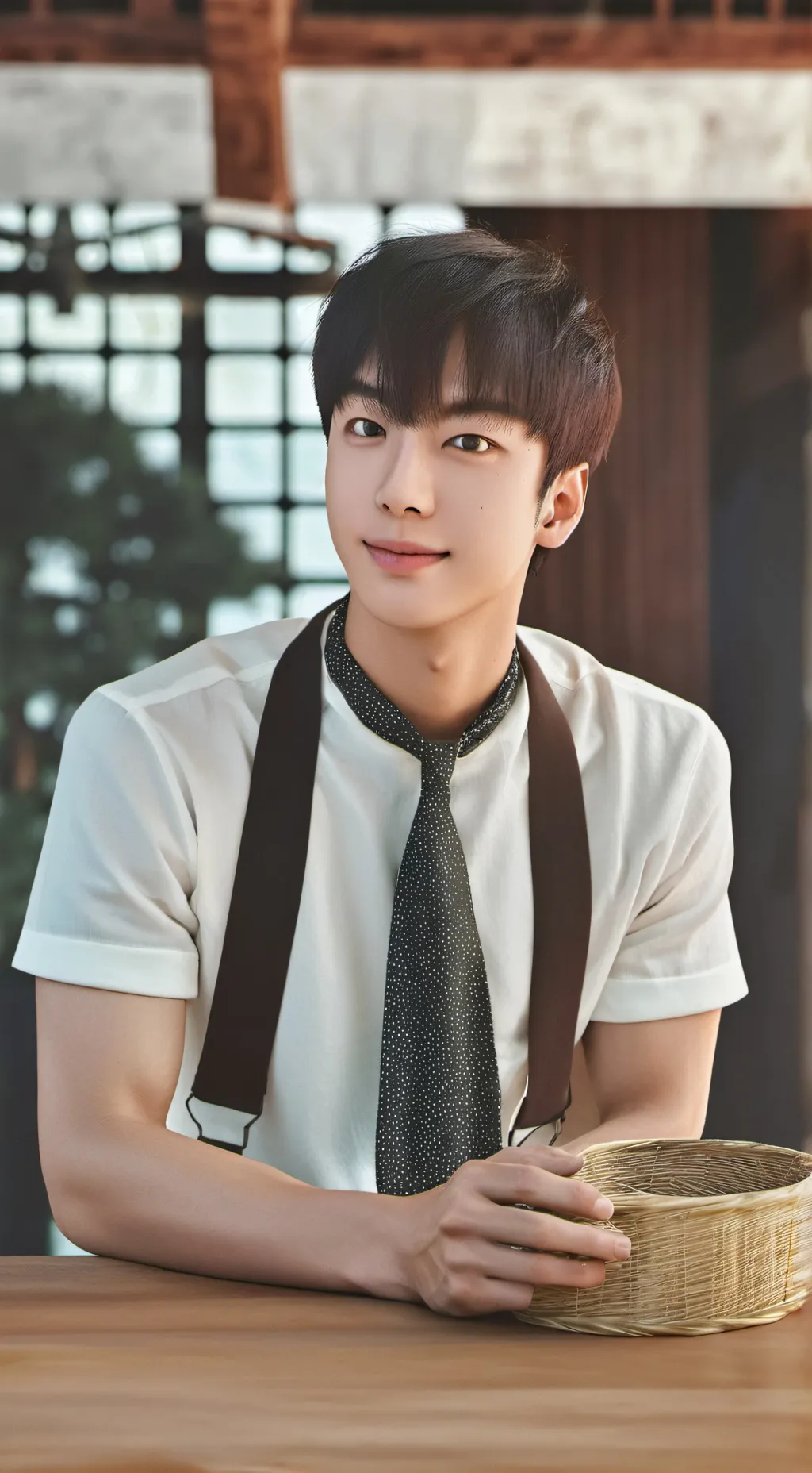 ai character: kim seokjin  background