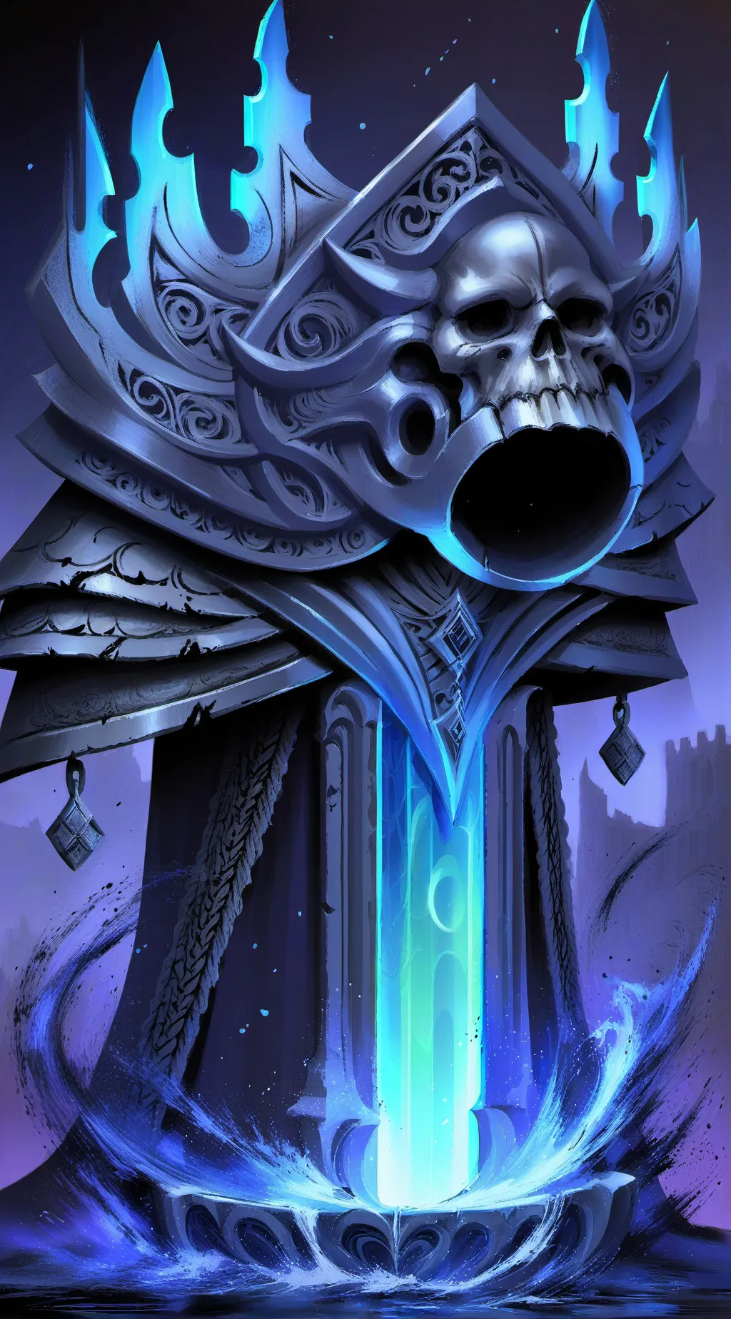 ai character: Castle building background