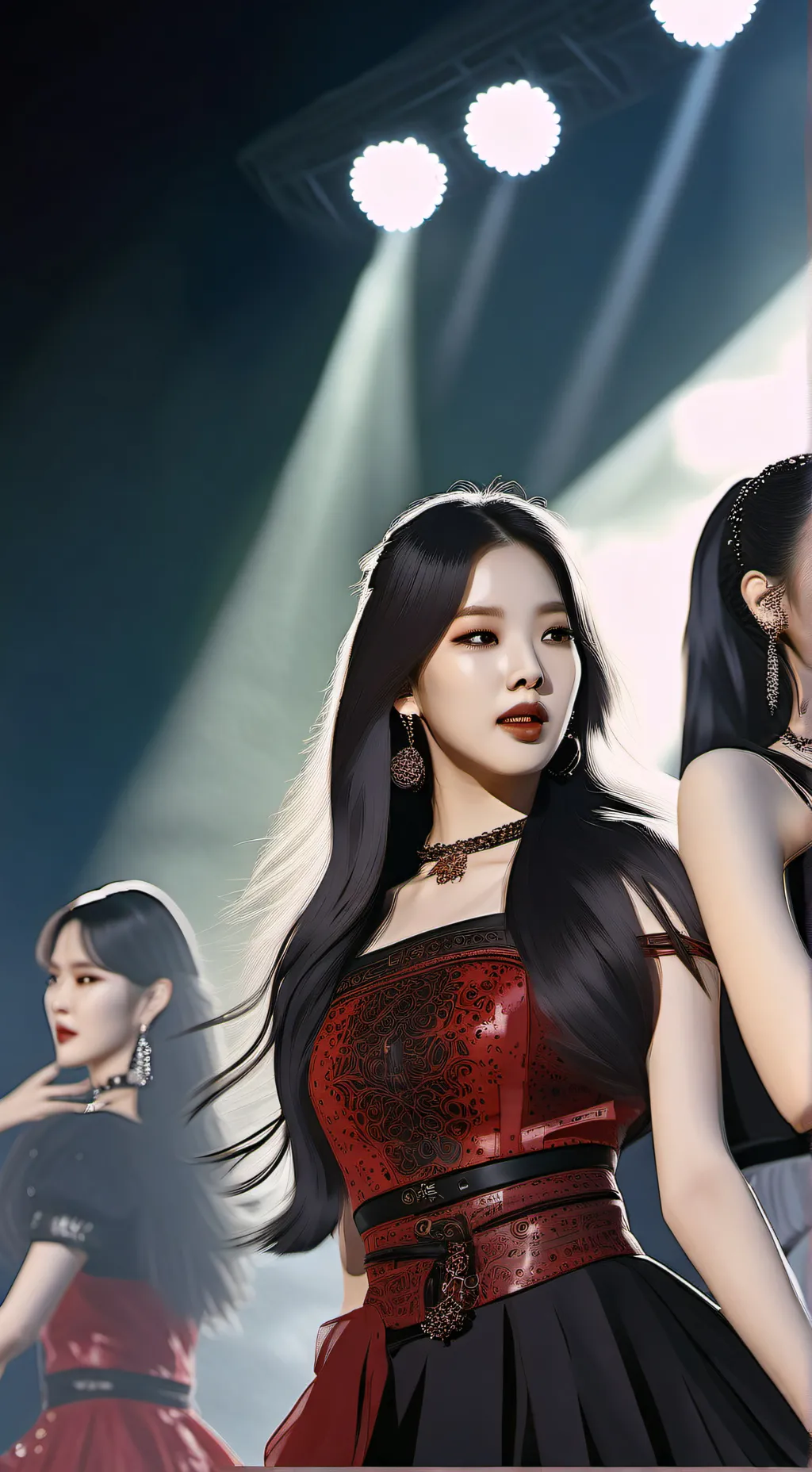 ai character: Kim Jennie background