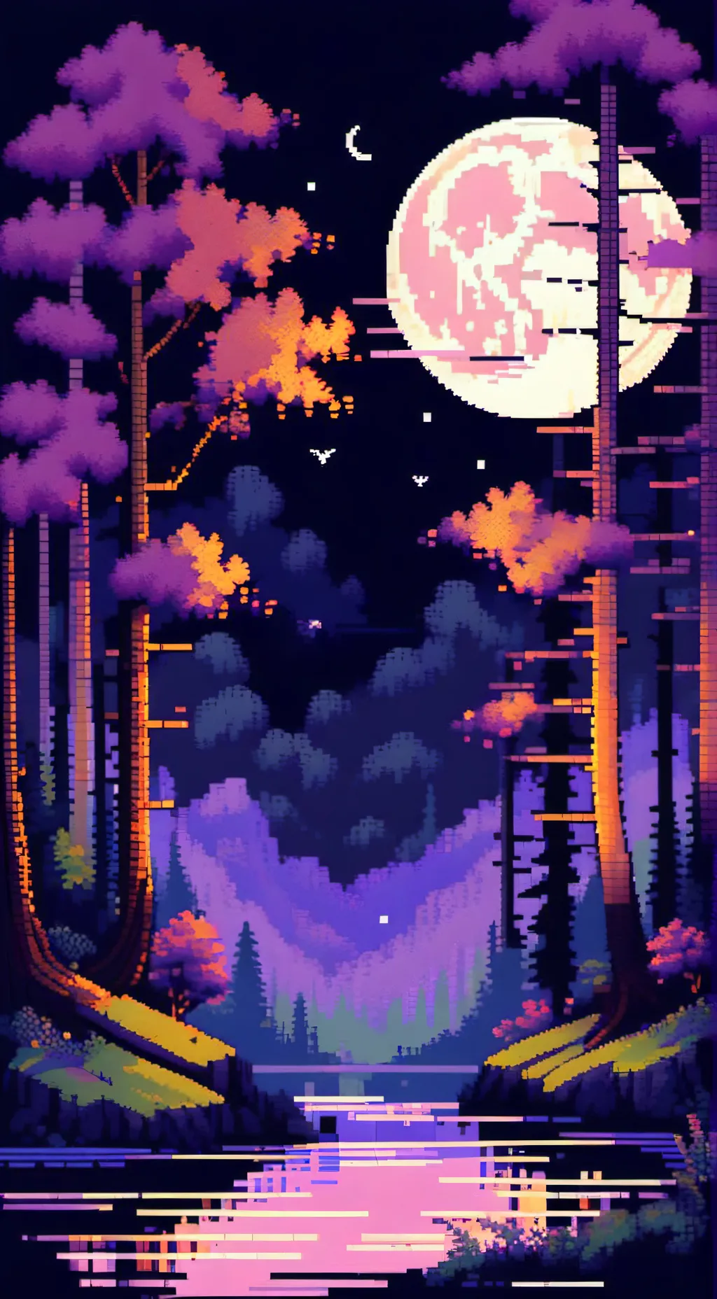 ai character: 🌘 Md relax day 🌃 background