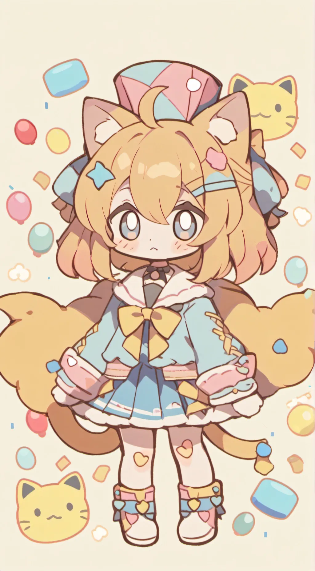 ai character: Yatta🎉🎉 background