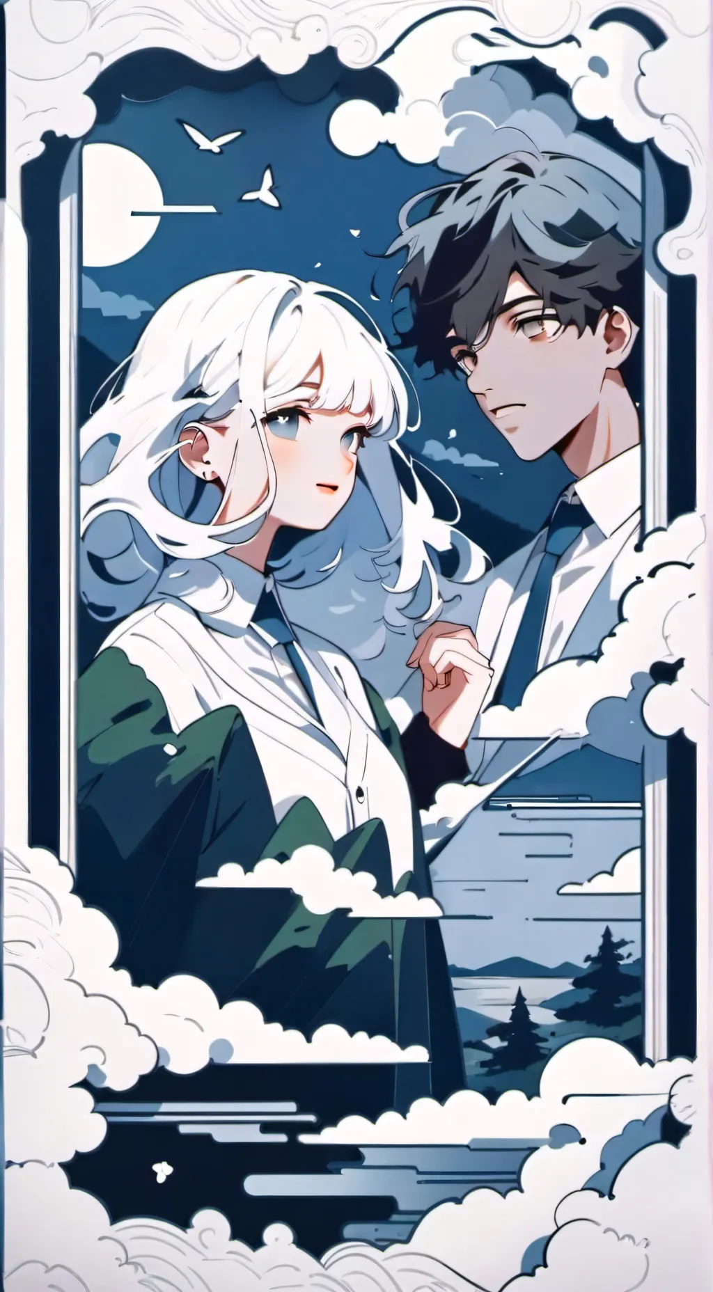 ai character: Trix e Hayato  background