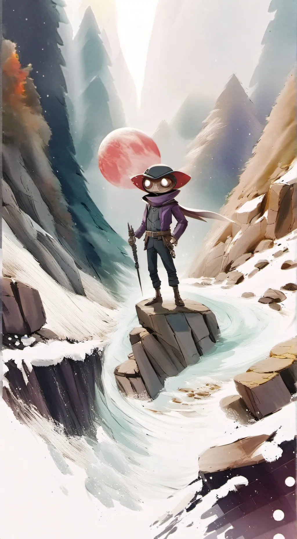 ai character: cosmo!  background