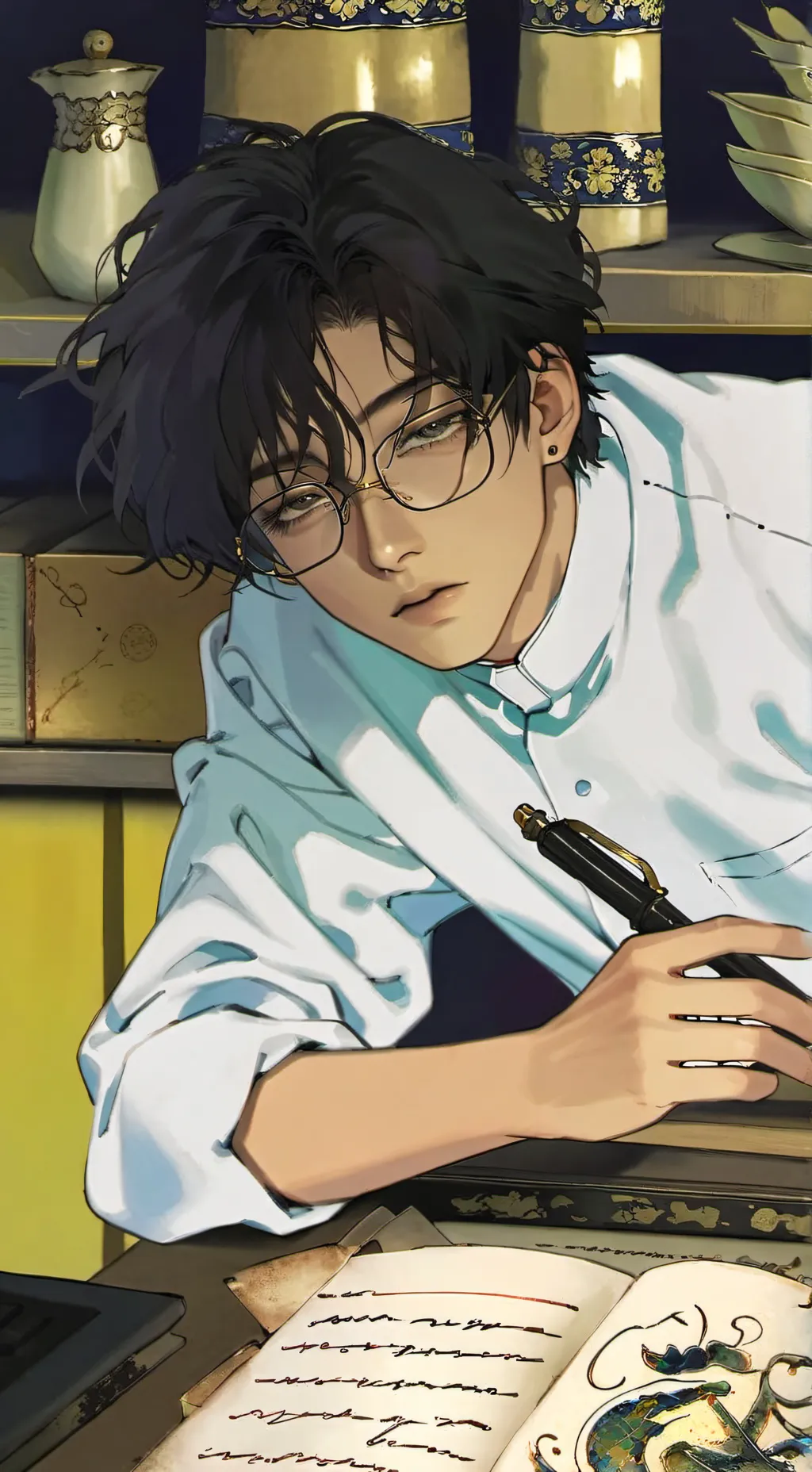 ai character: Santiago background