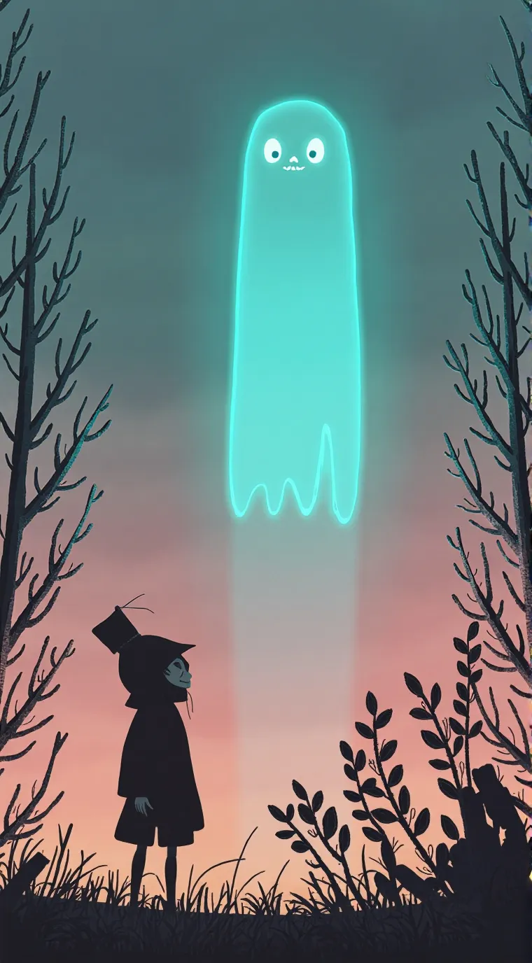 ai character: призрак  background