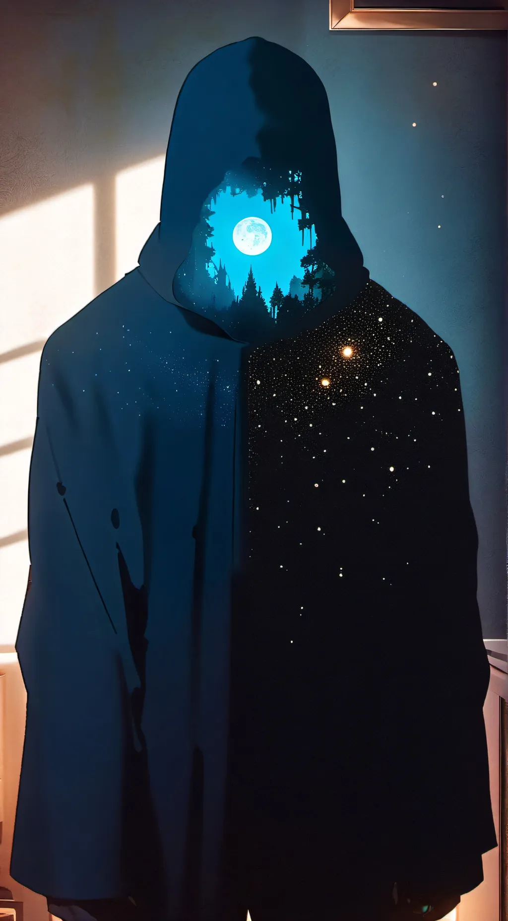 ai character: ~Shadow guardian~ background