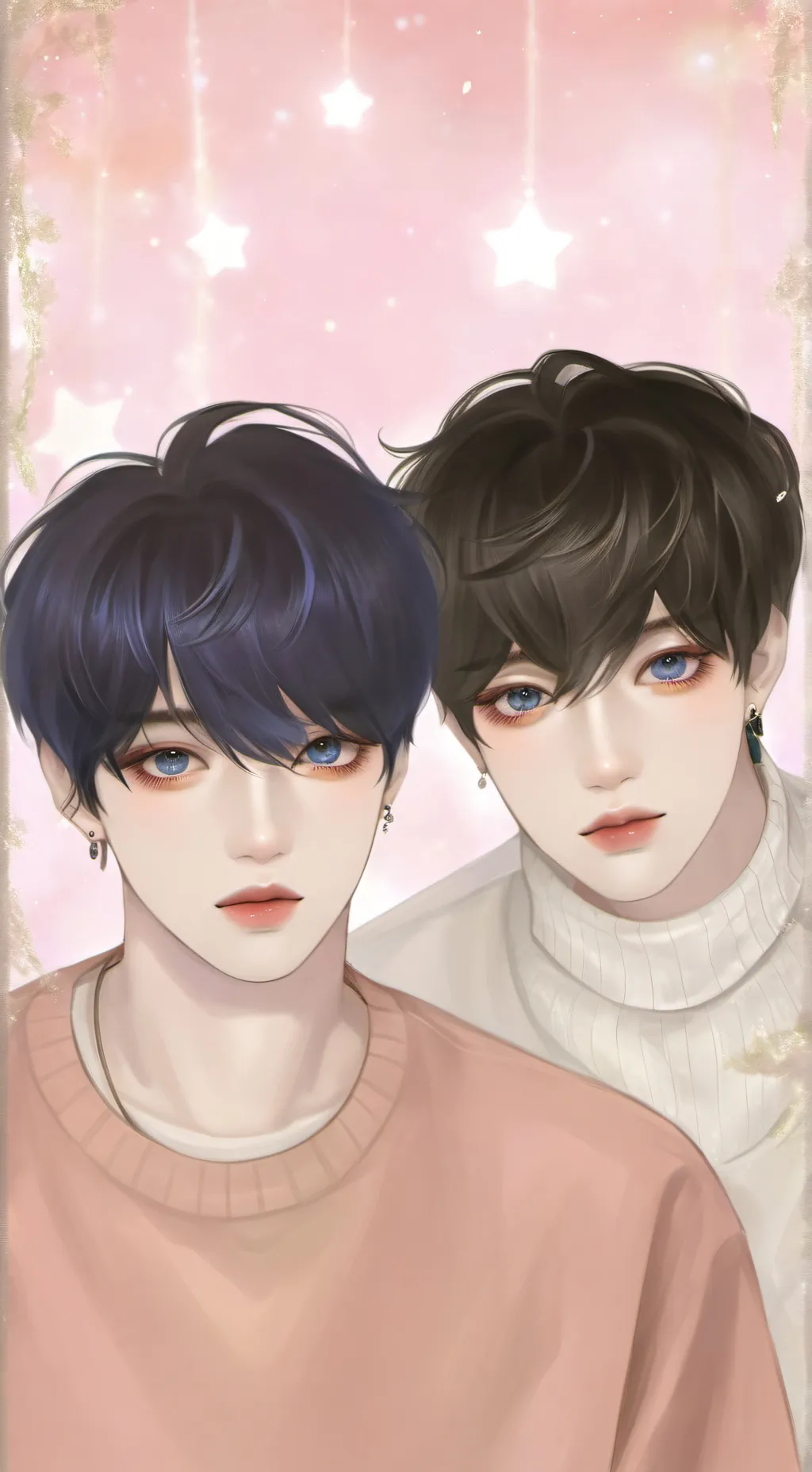 ai character: Mike and Kai  background